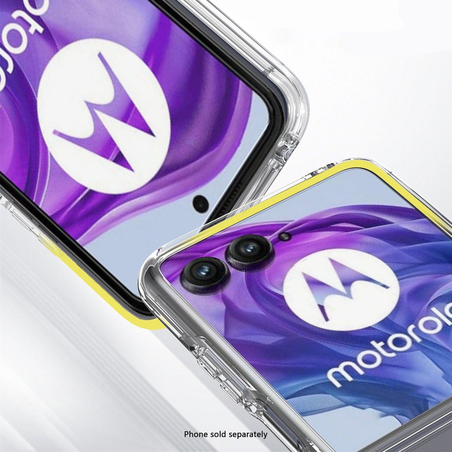 Motorola Razr+ (2025) Clear Case - Anti-Slip Grip, Shock-Absorbing Corners | Venture Series