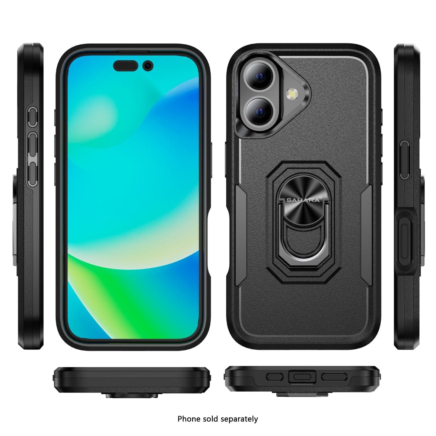 iPhone 17 Heavy Duty Case with Kickstand - Military Grade Protection, Anti-Slip Grip | Raider Series