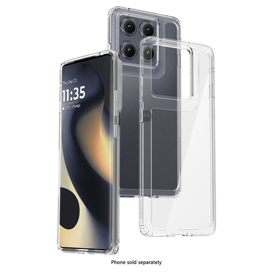 Motorola Edge (2025) Clear Case - Anti-Slip Grip Closed-Button Design | Venture Series