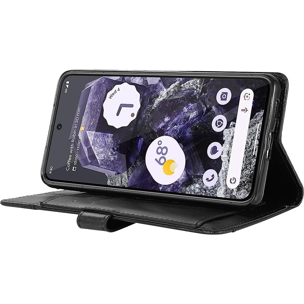Indy Series Genuine Leather Folio Wallet Case - Google Pixel 8