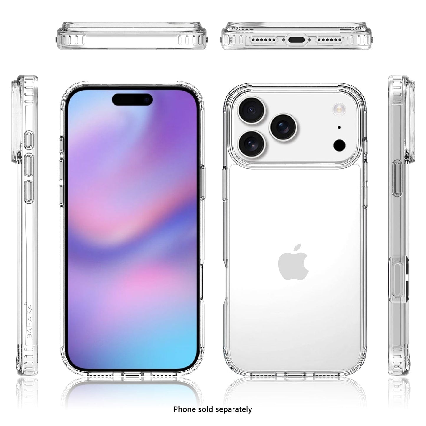 iPhone 17 Pro Max Clear Case - Anti-Slip Ergonomic Design | Venture Series