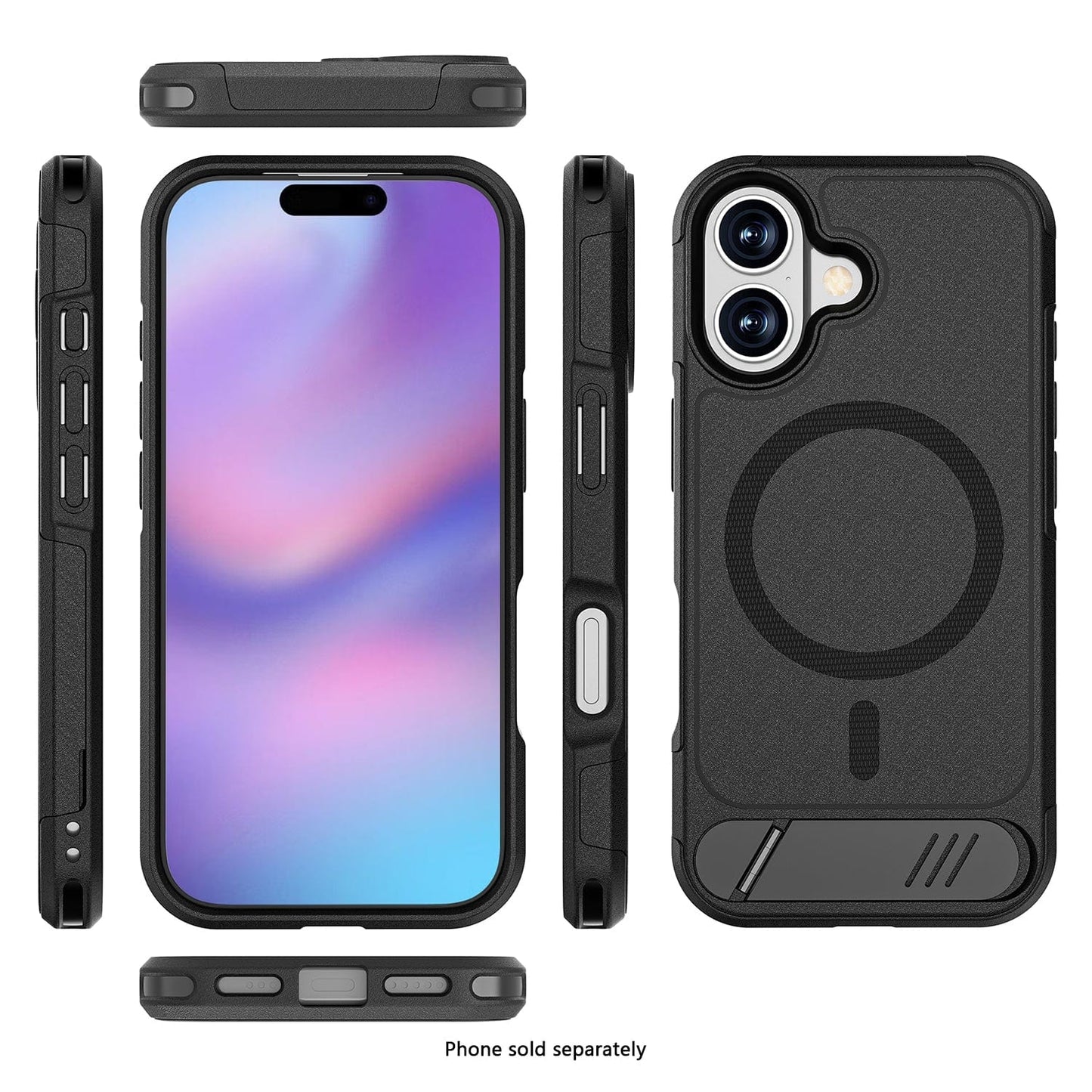 iPhone 17 Kickstand Case - Anti-Slip, Durable, and Magsafe Compatible Design | Venture Series