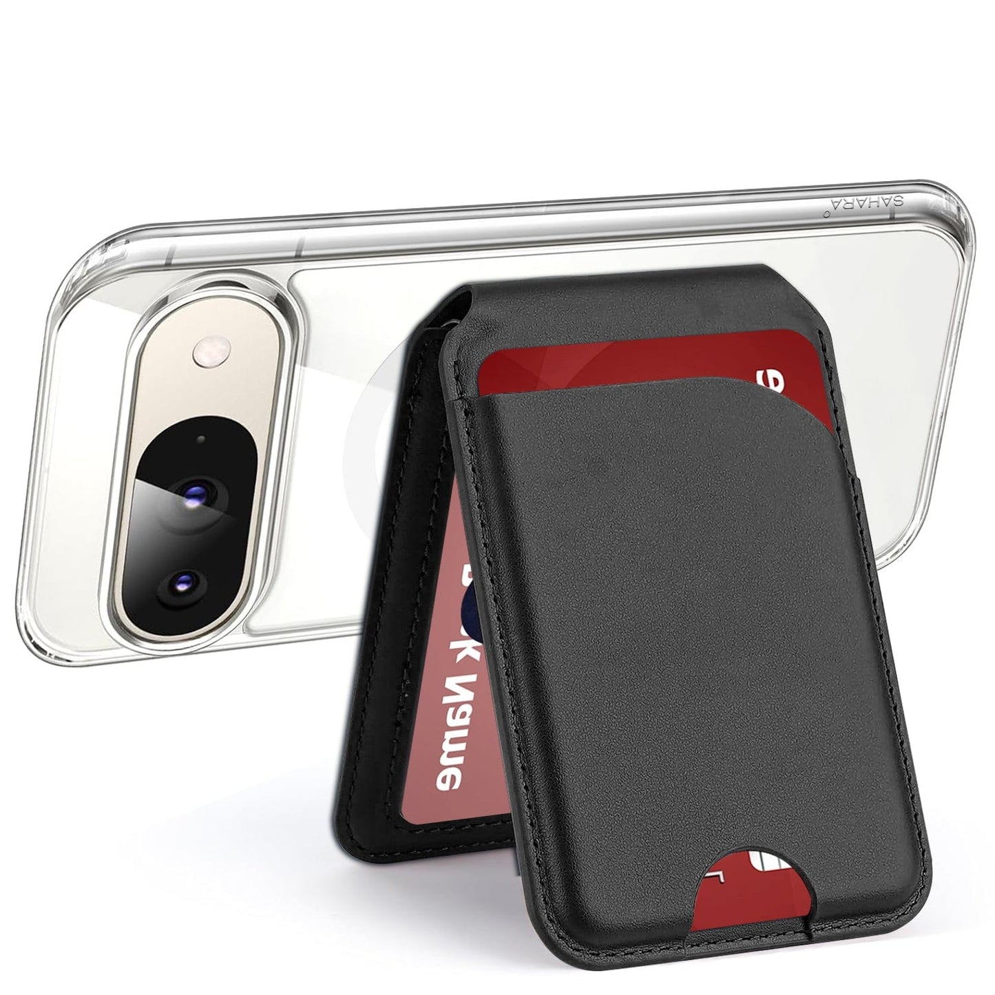 Venture Series Clear Case with Detachable Leather Wallet - Google Pixel 9 and 9 Pro