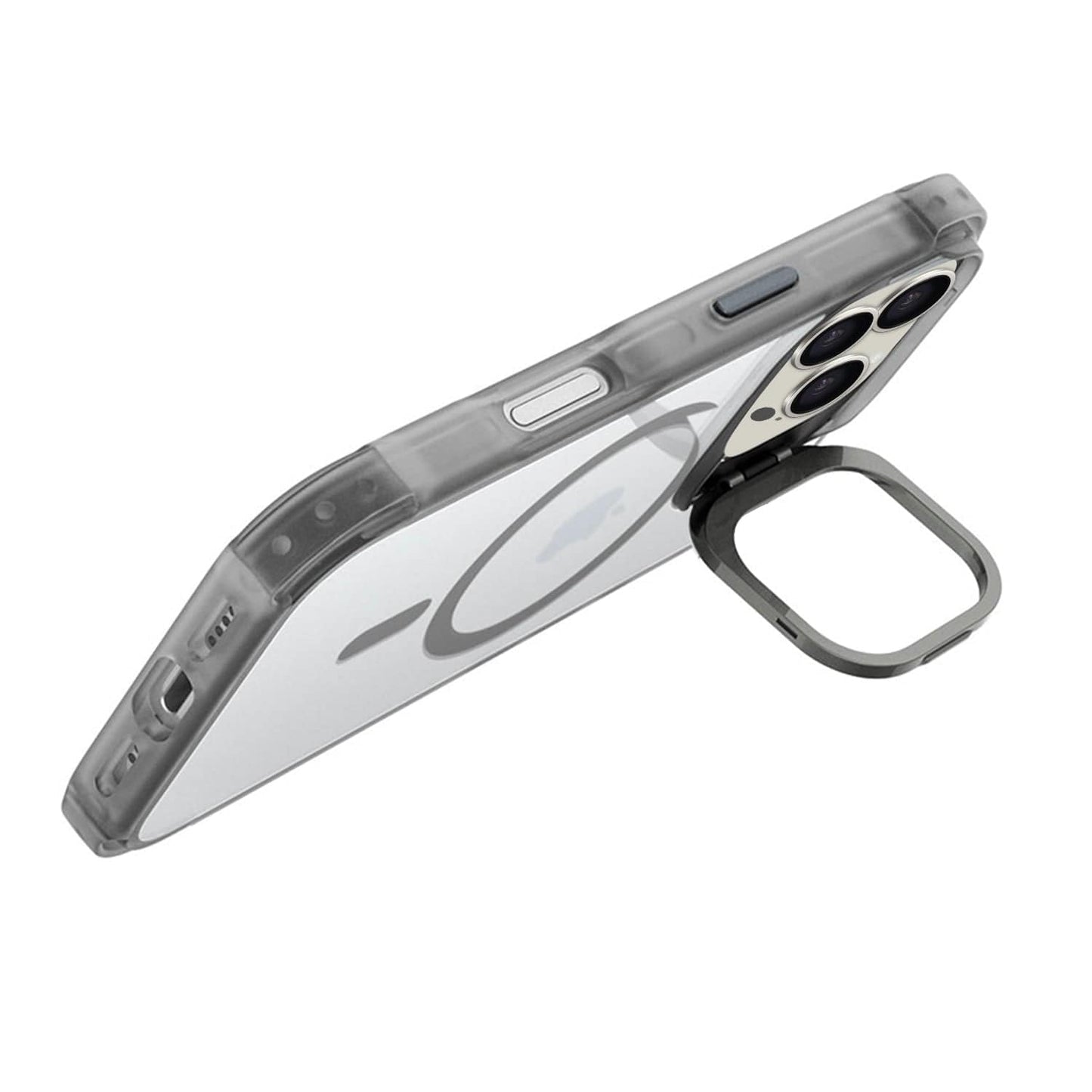 iPhone 16 Pro Max Clear Kickstand Case - Anti-Slip, Rugged, MagSafe | Venture Series