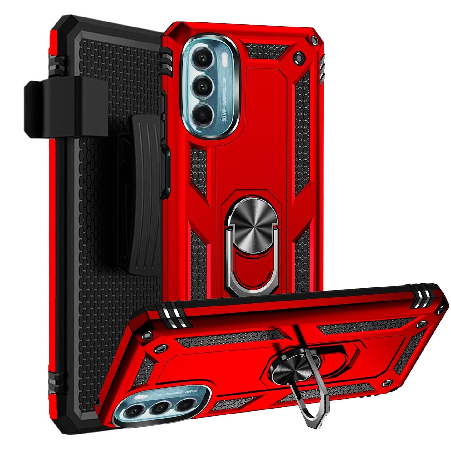 Raider Series  Heavy Duty Kickstand Case with Belt Clip - Motorola Moto G 5G 2023