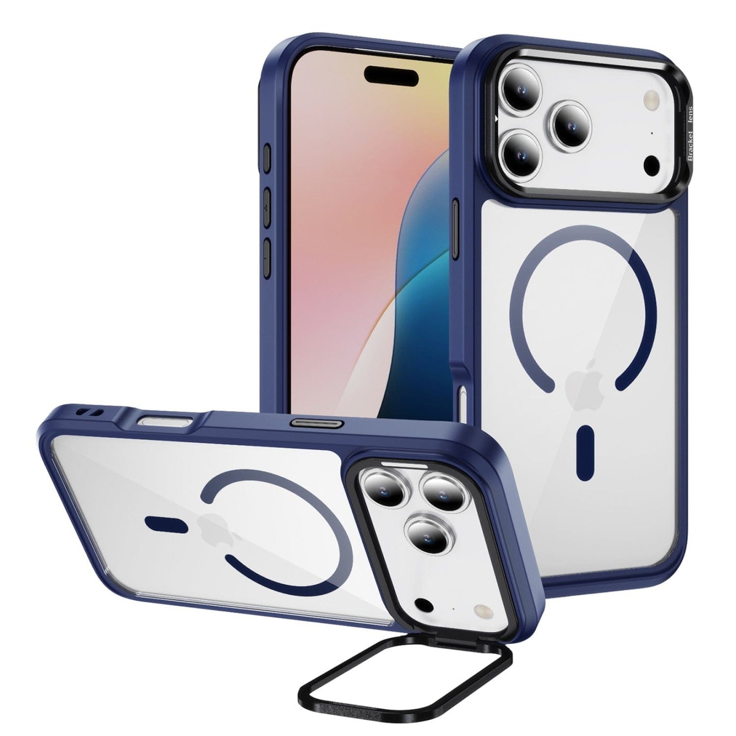 iPhone 17 Pro Max Kickstand Case - Clear Durable Back with Shockproof Edges Magsafe Compatible | Raider ArmorPro Series
