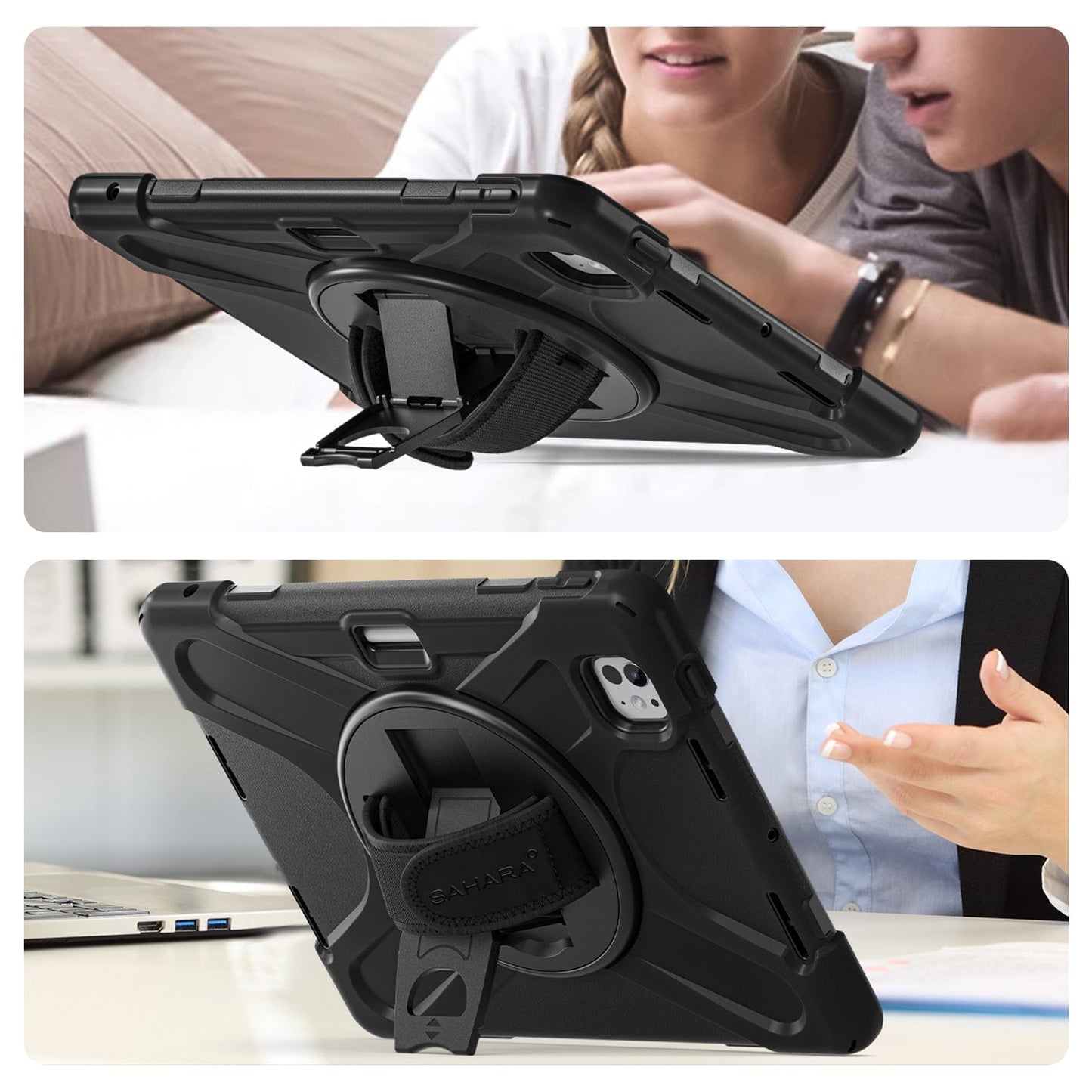 iPad Pro 11" (M4 2024 / M5 2025) Case - Heavy-Duty with Hand Strap | Raider-X Series