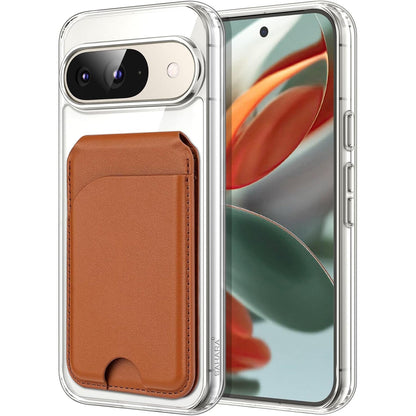 Venture Series Clear Case with Detachable Leather Wallet - Google Pixel 9 and 9 Pro