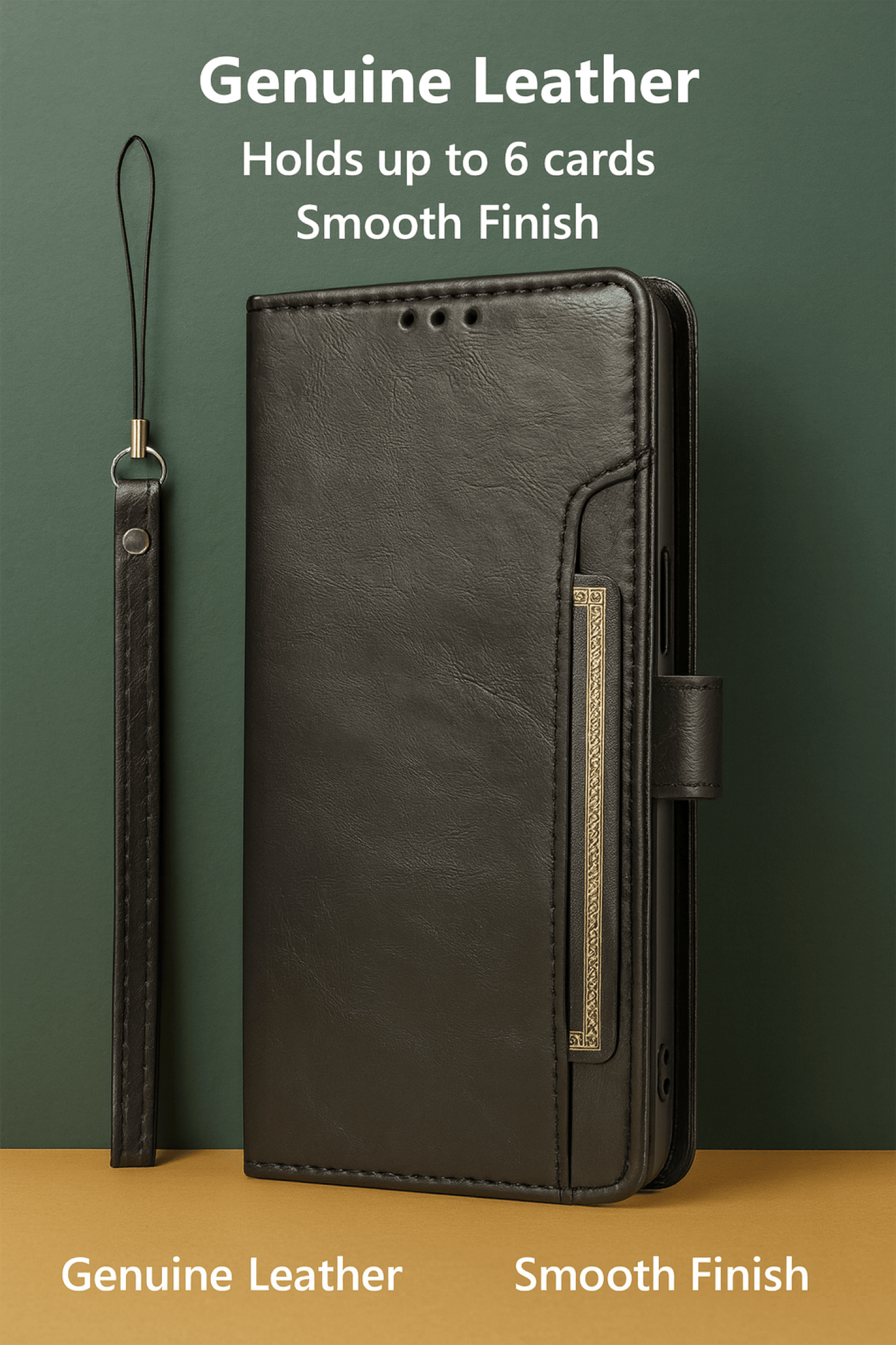 iPhone 17 Pro Case - Leather Folio Wallet | Indy Series