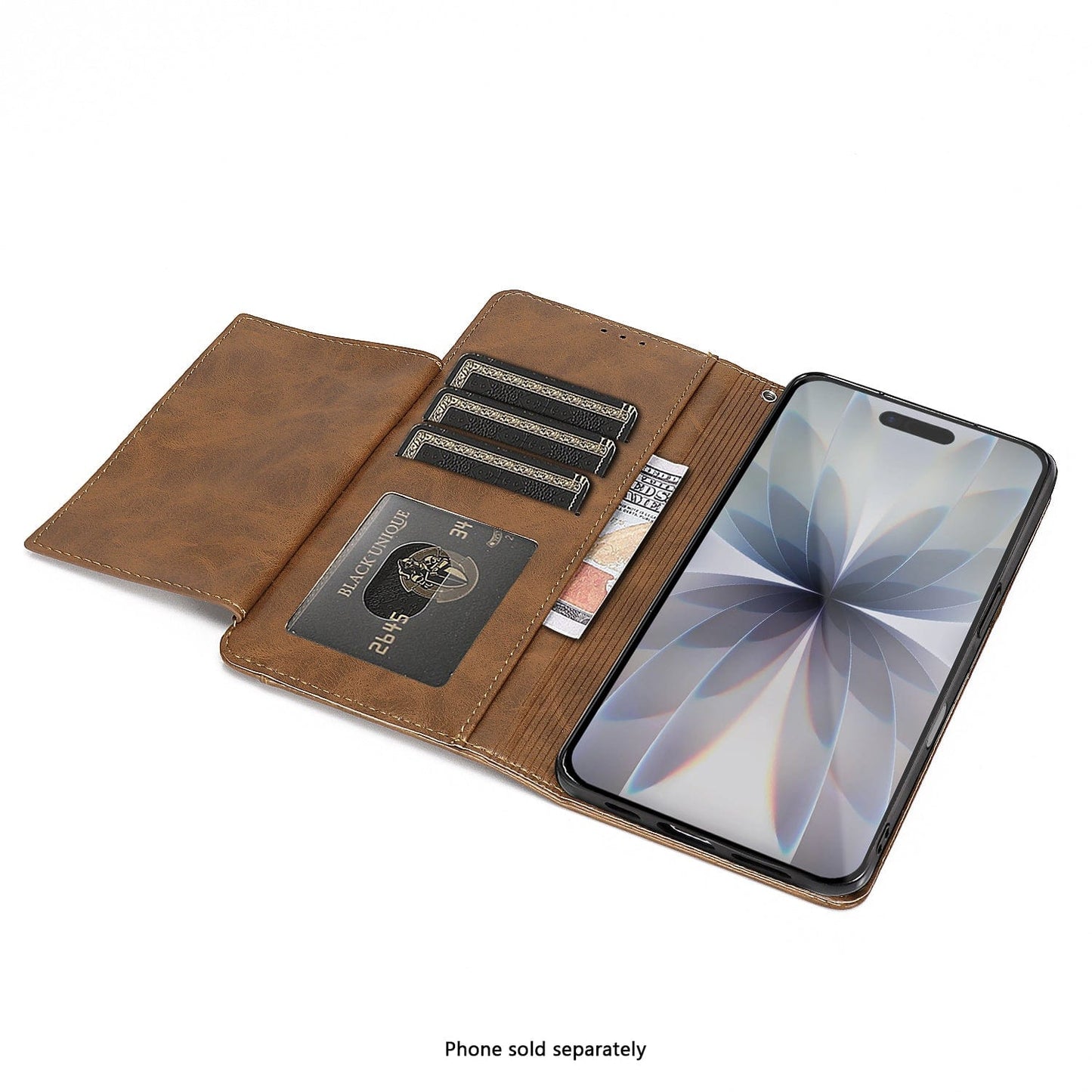 iPhone 17 Case - Leather Folio Wallet | Indy Series