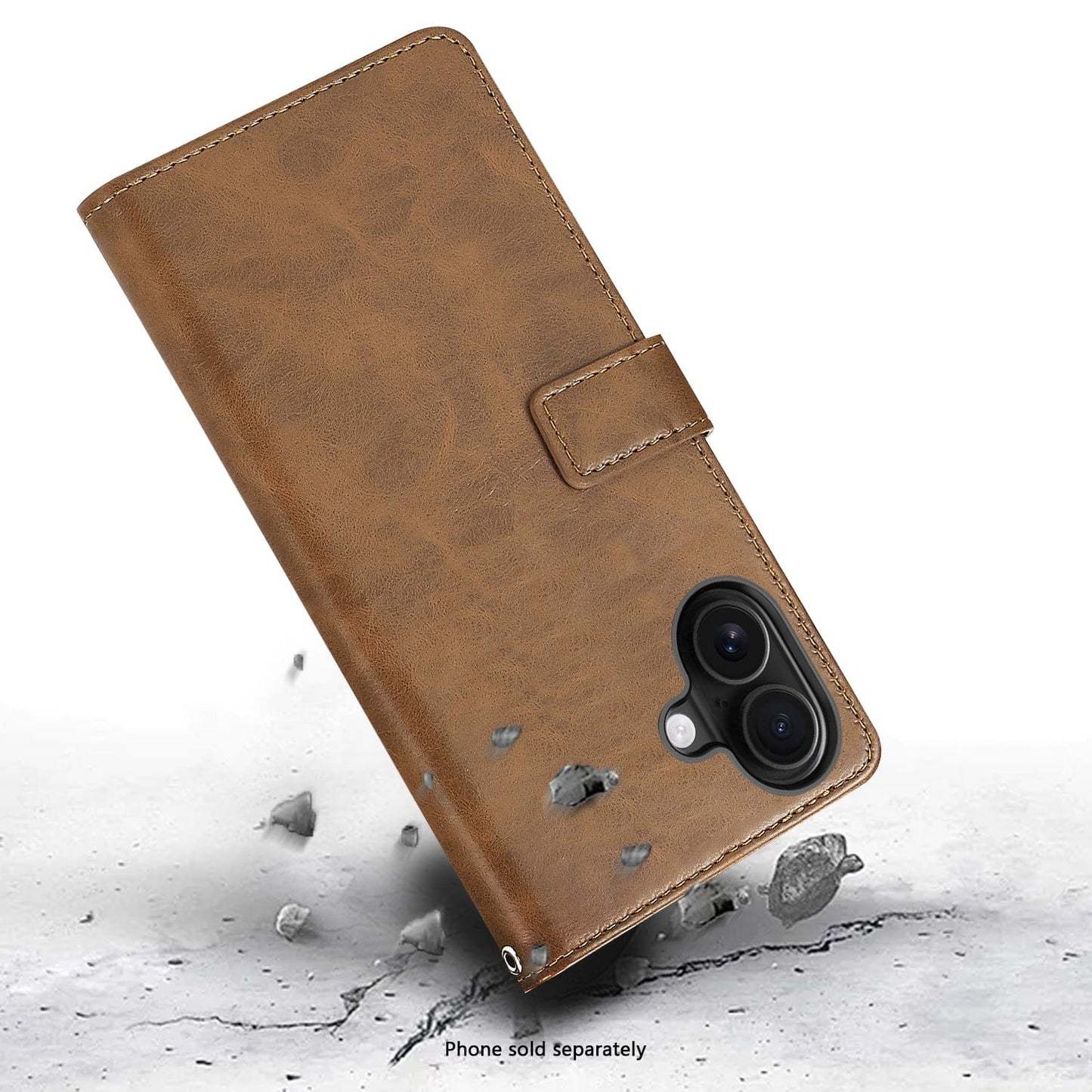 iPhone 17 Case - Leather Folio Wallet | Indy Series