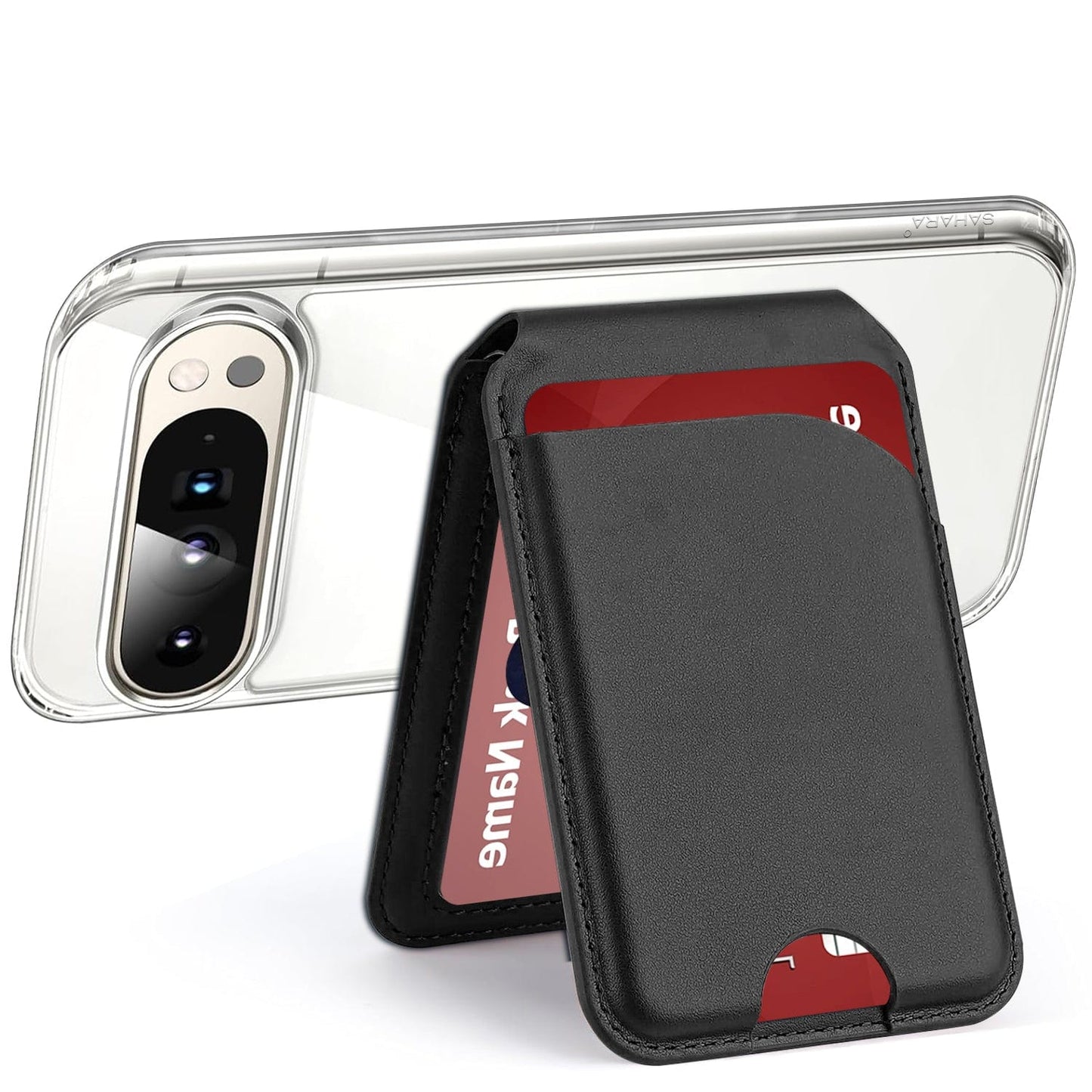 Venture Series Clear Case with Detachable Leather Wallet - Google Pixel 9 Pro XL