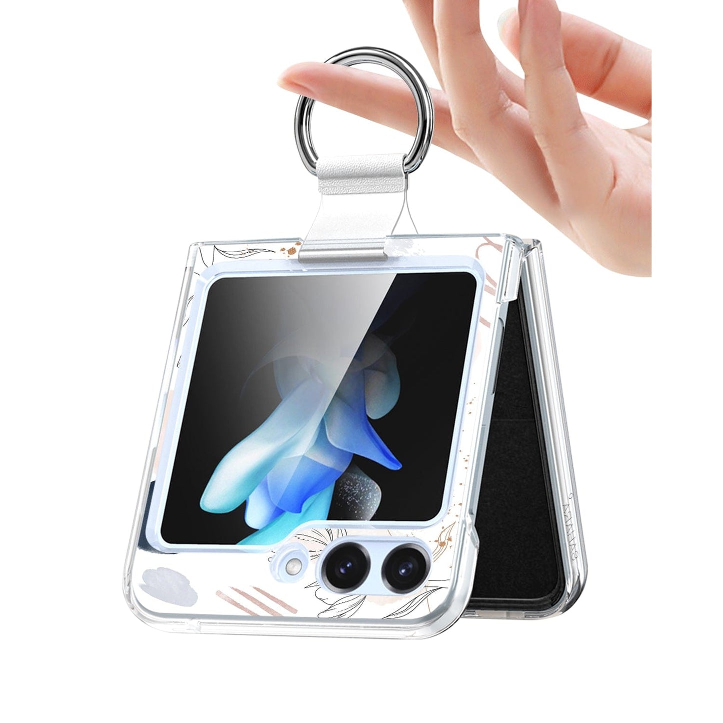 Inspire Series Floral Hard Shell Case with Ring  - Samsung Galaxy Z Flip6