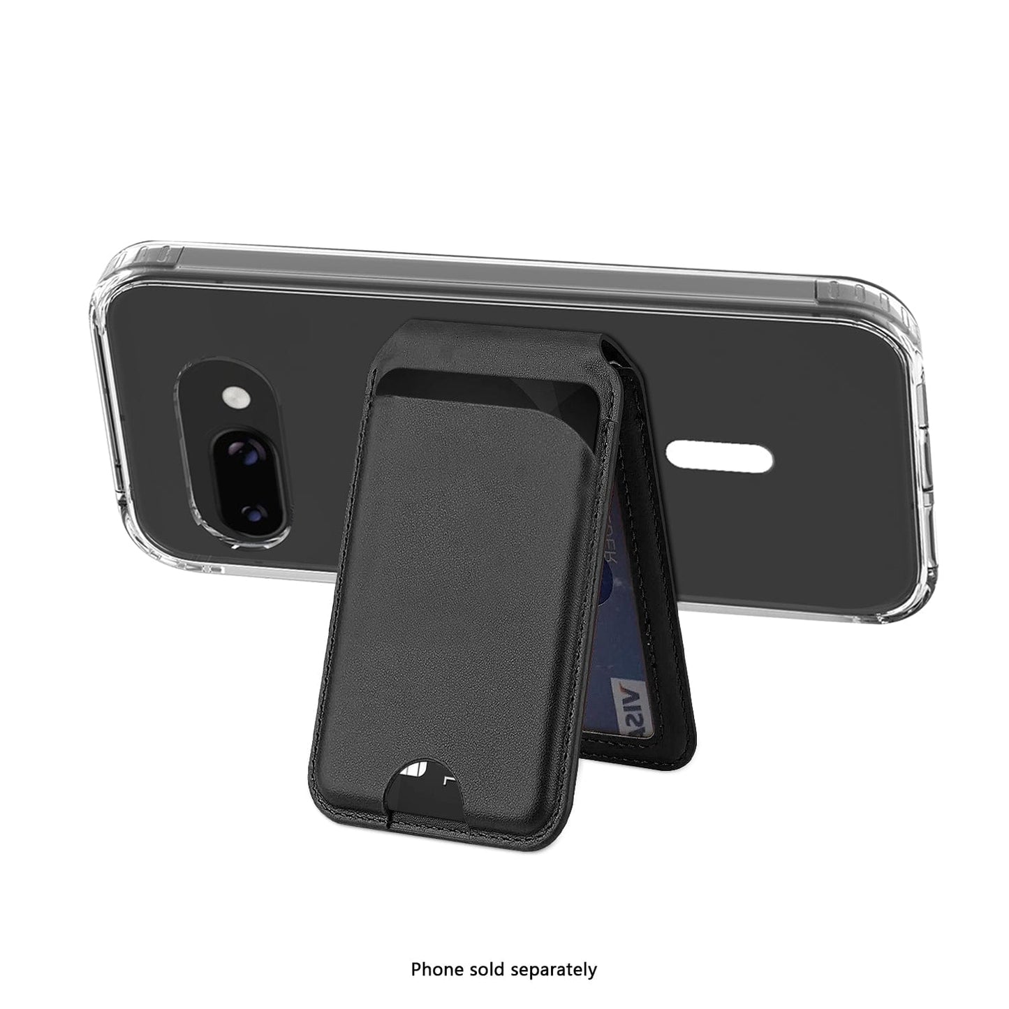 Venture Series Wallet Case for Google Pixel 9a - Clear/Scorpion Black