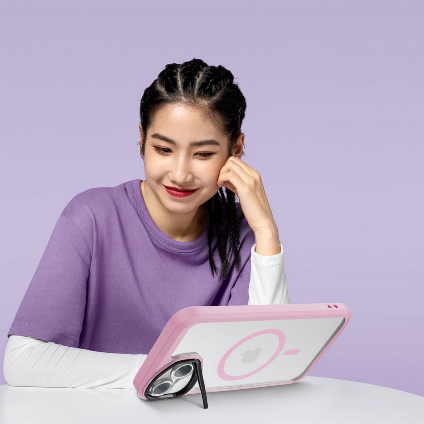 iPhone 17 Kickstand Case - Clear Durable Back with Shockproof Edges Magsafe Compatible | Raider ArmorPro Series