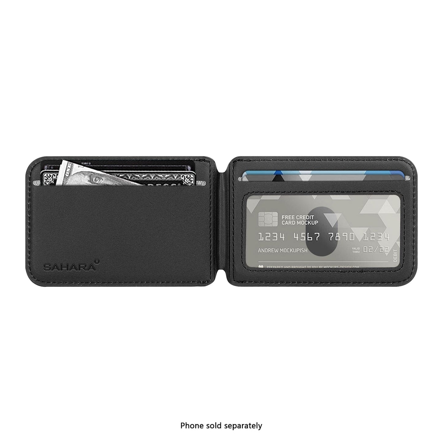 Venture Series Wallet Case for Google Pixel 9a - Clear/Scorpion Black