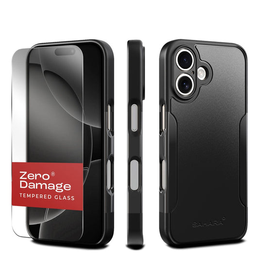 SaharaCase slim rugged protective case for iPhone product photo.