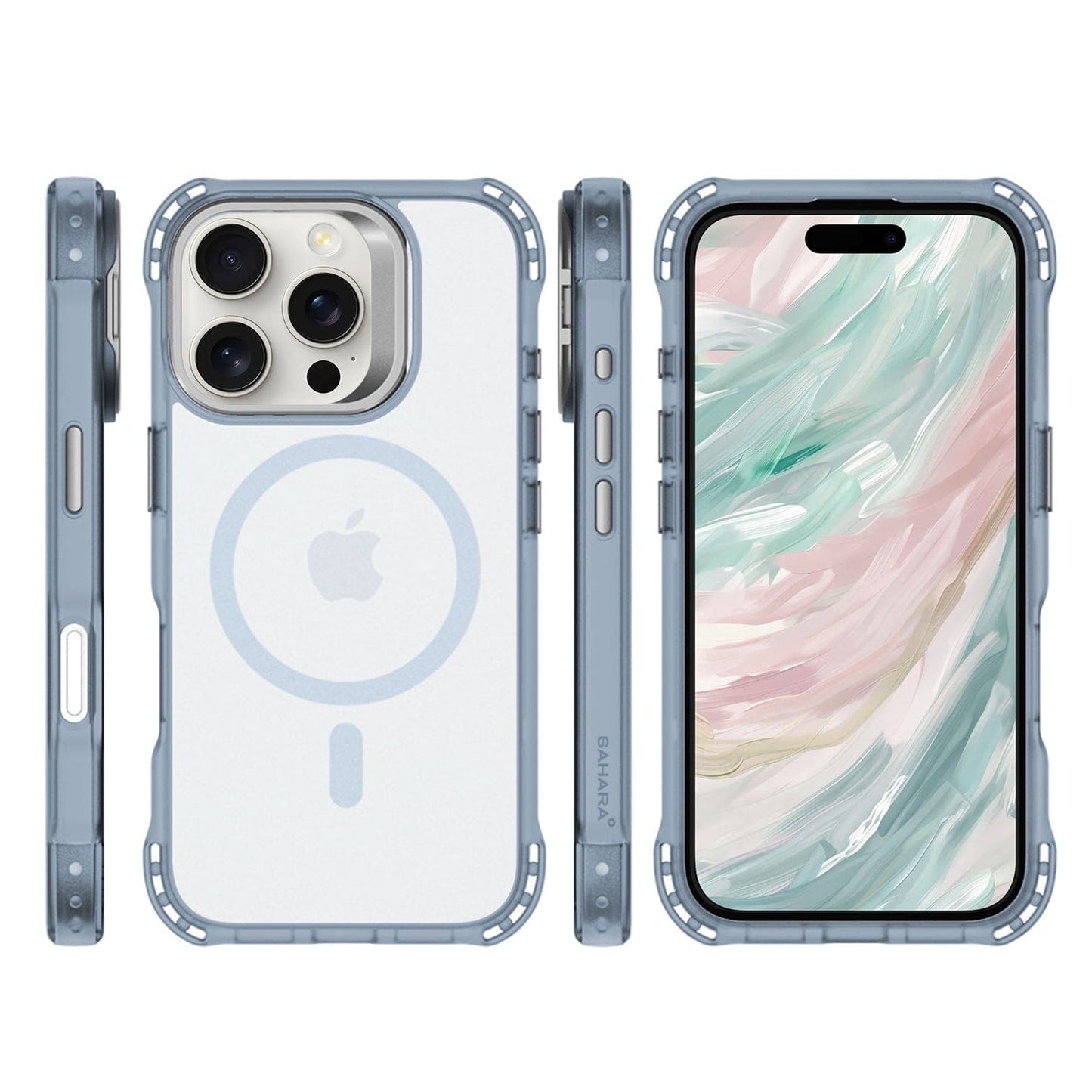iPhone 16 Pro Max Clear Kickstand Case - Anti-Slip, Rugged, MagSafe | Venture Series
