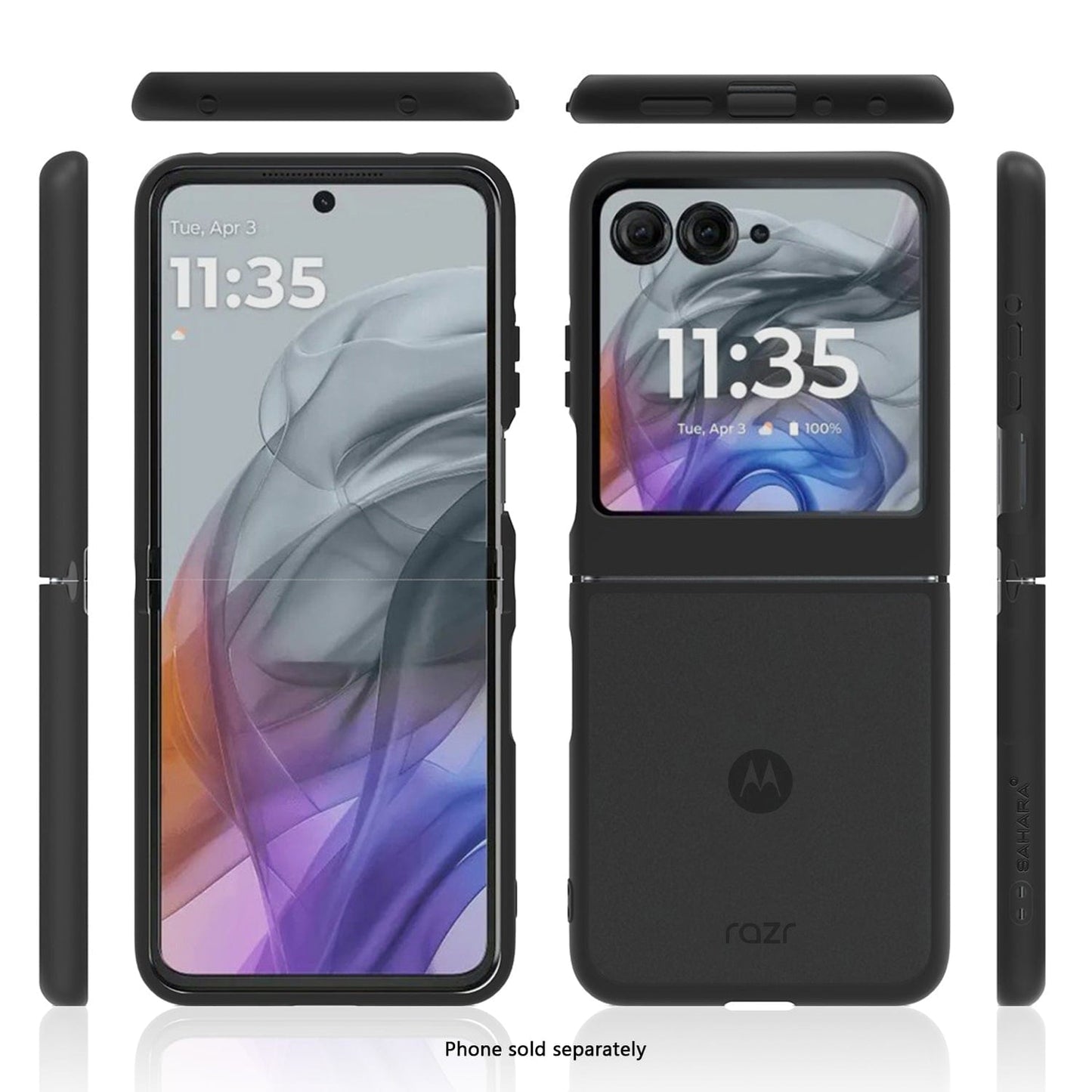 Motorola Razr (2025) Frosted Clear Semi-Transparent Back Cover - Closed-Button Design | Venture Series