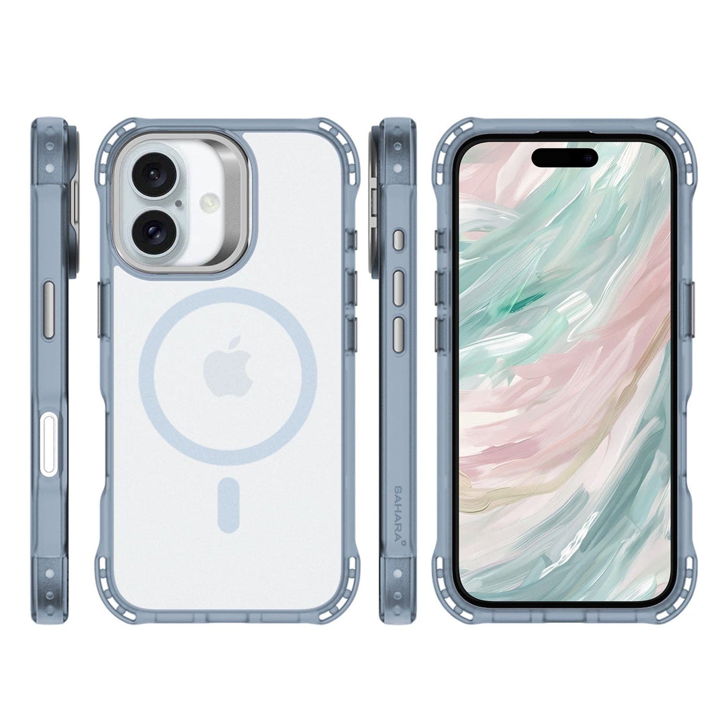 iPhone 16 Clear Kickstand Case - Anti- Slip, Rugged, MagSafe | Venture Series