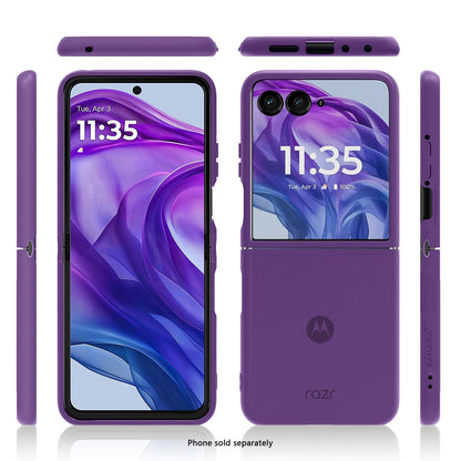 Motorola Razr+ (2025) Frosted Clear Semi-Transparent Back Cover - Closed-Button Design | Venture Series