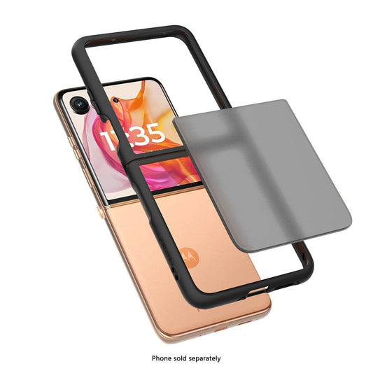 Motorola Razr Ultra (2025) Frosted Clear Semi-Transparent Back Cover - Closed-Button Design | Venture Series