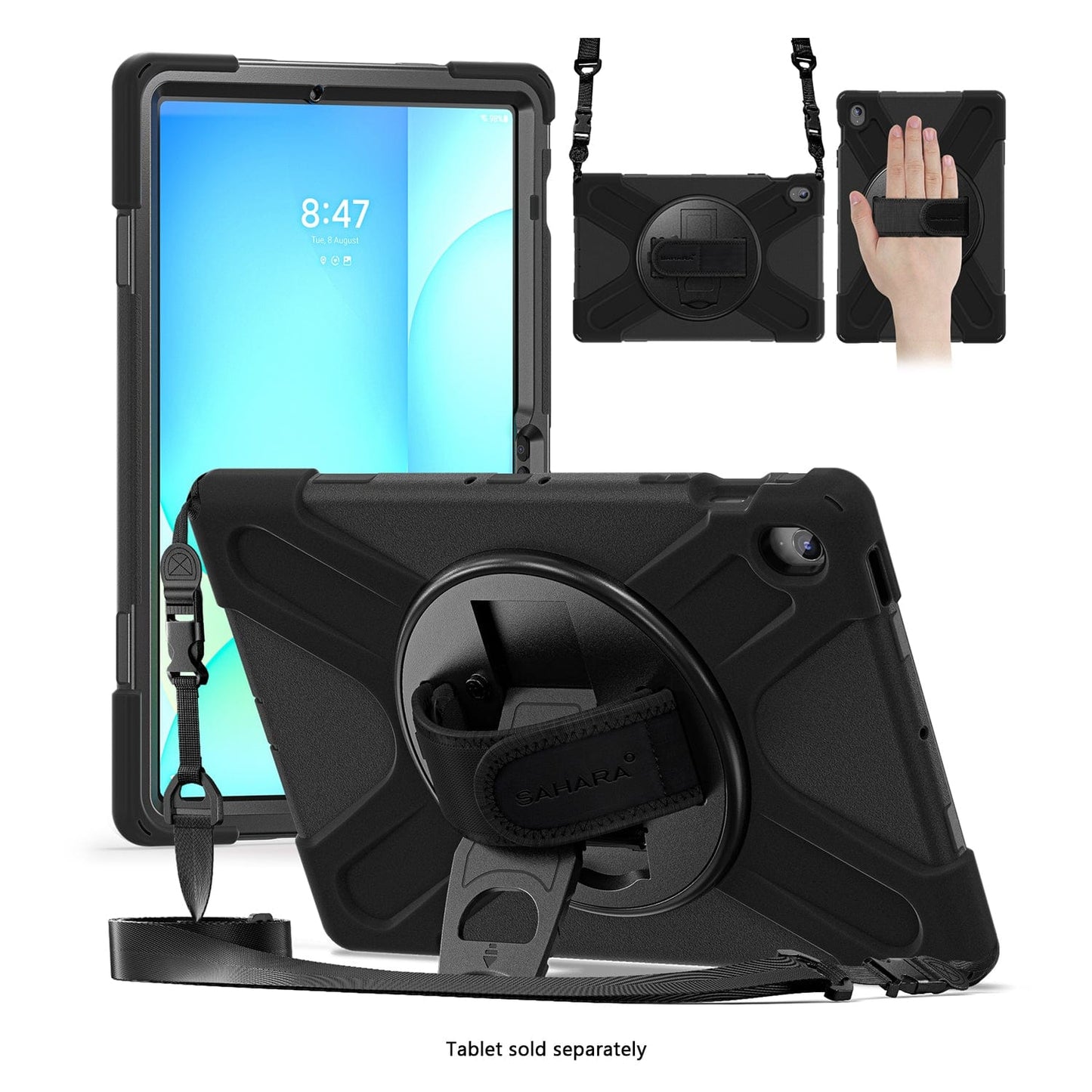 Raider X Series Heavy Duty Hand Strap Case - Samsung Galaxy Tab S10 FE+