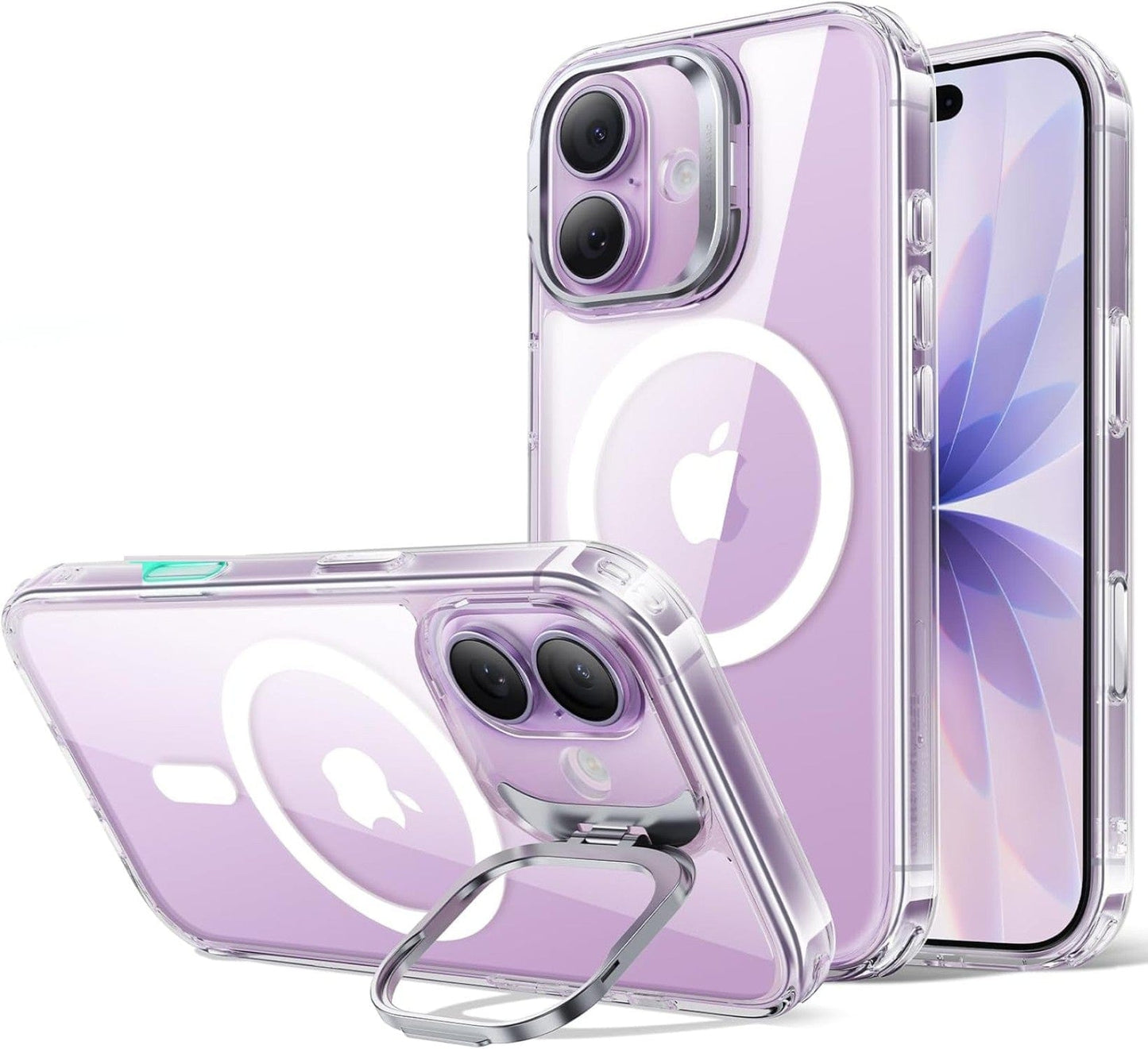 Venture Series Kickstand Case Compatible with Magsafe for Apple iPhone 17 - Clear
