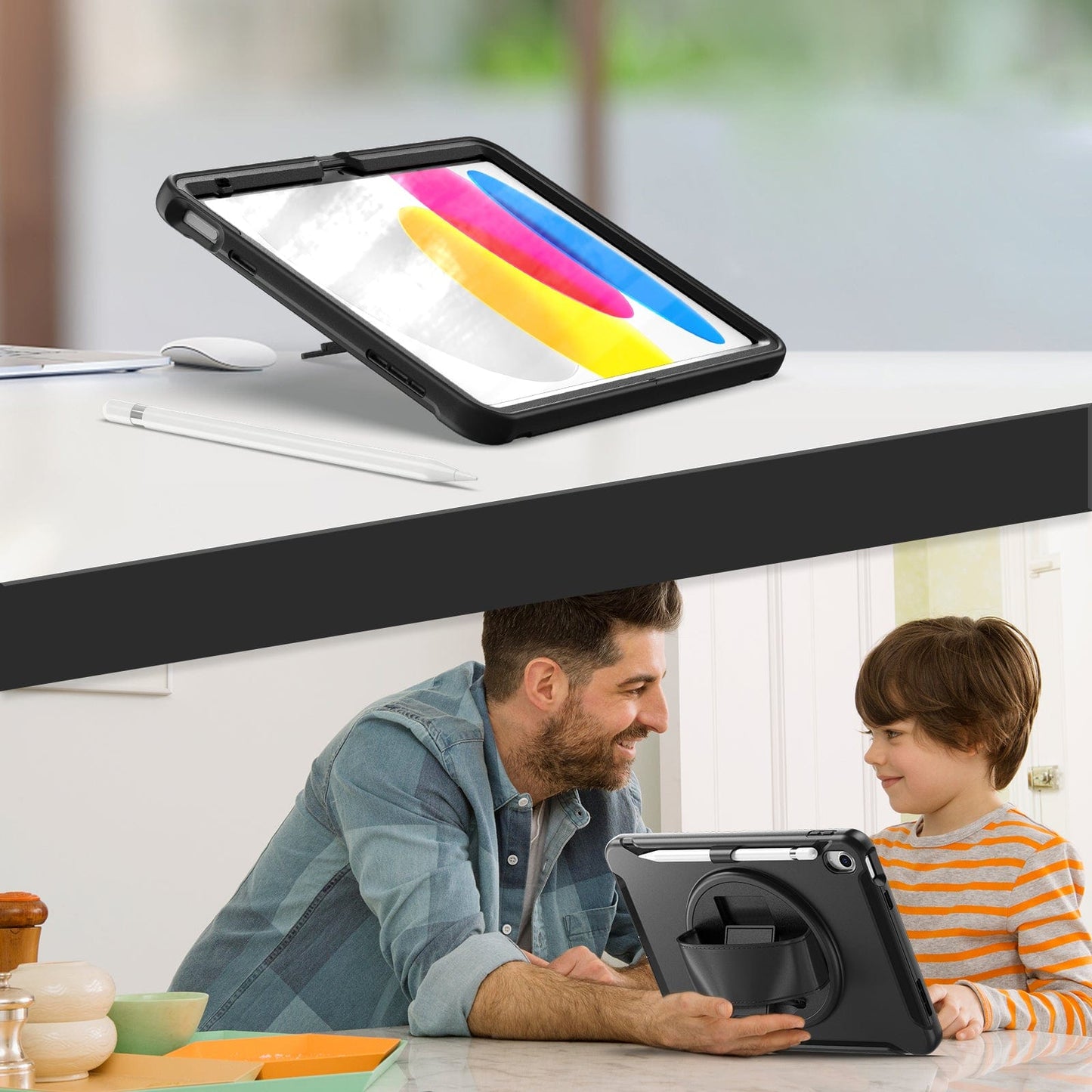 Raider Series Heavy Duty Hand Strap Case - iPad A16 11-inch & iPad 10.9-inch 10th Generation