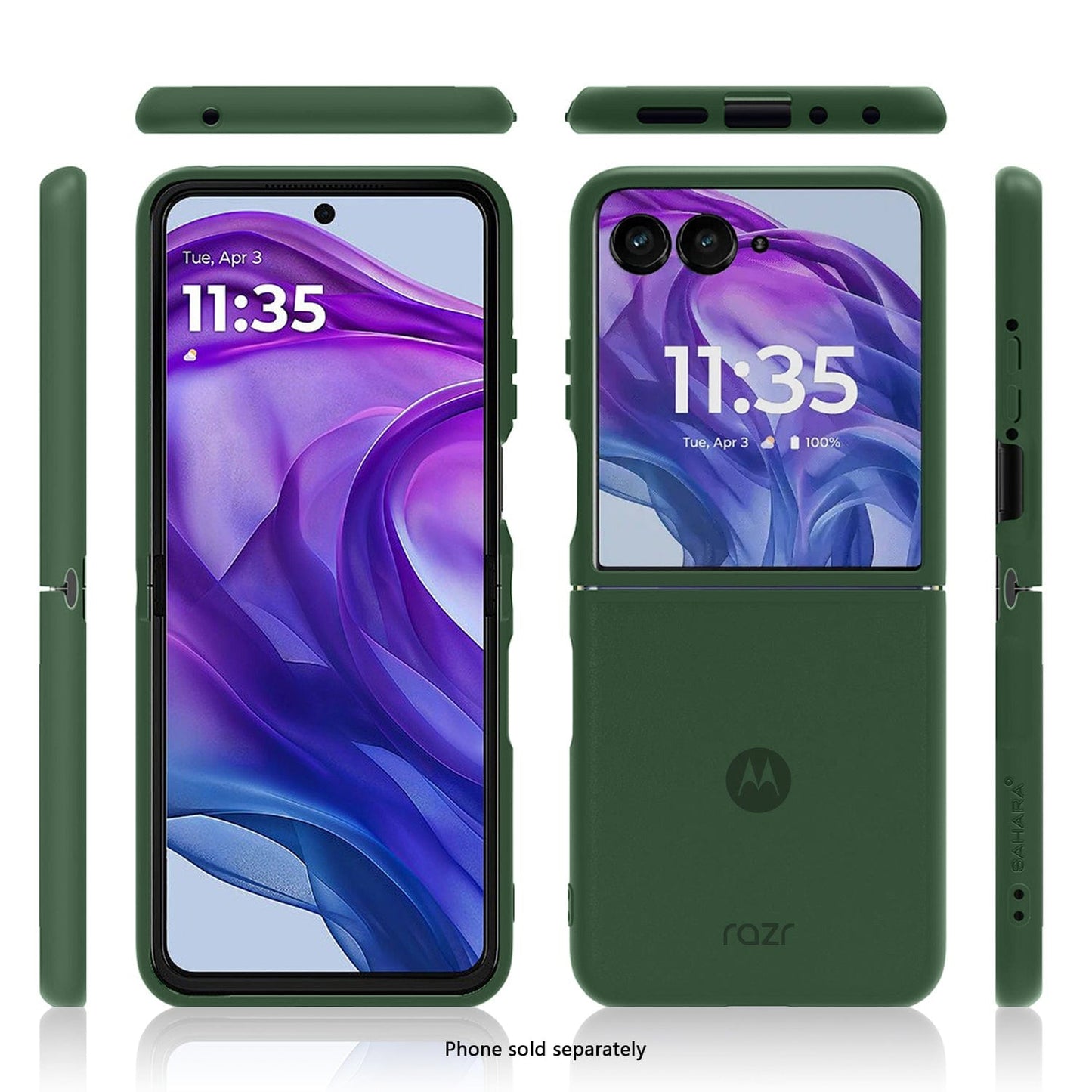 Motorola Razr+ (2025) Frosted Clear Semi-Transparent Back Cover - Closed-Button Design | Venture Series