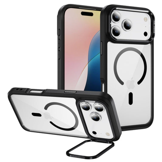 iPhone 17 Pro Max Kickstand Case - Clear Durable Back with Shockproof Edges Magsafe Compatible | Raider ArmorPro Series