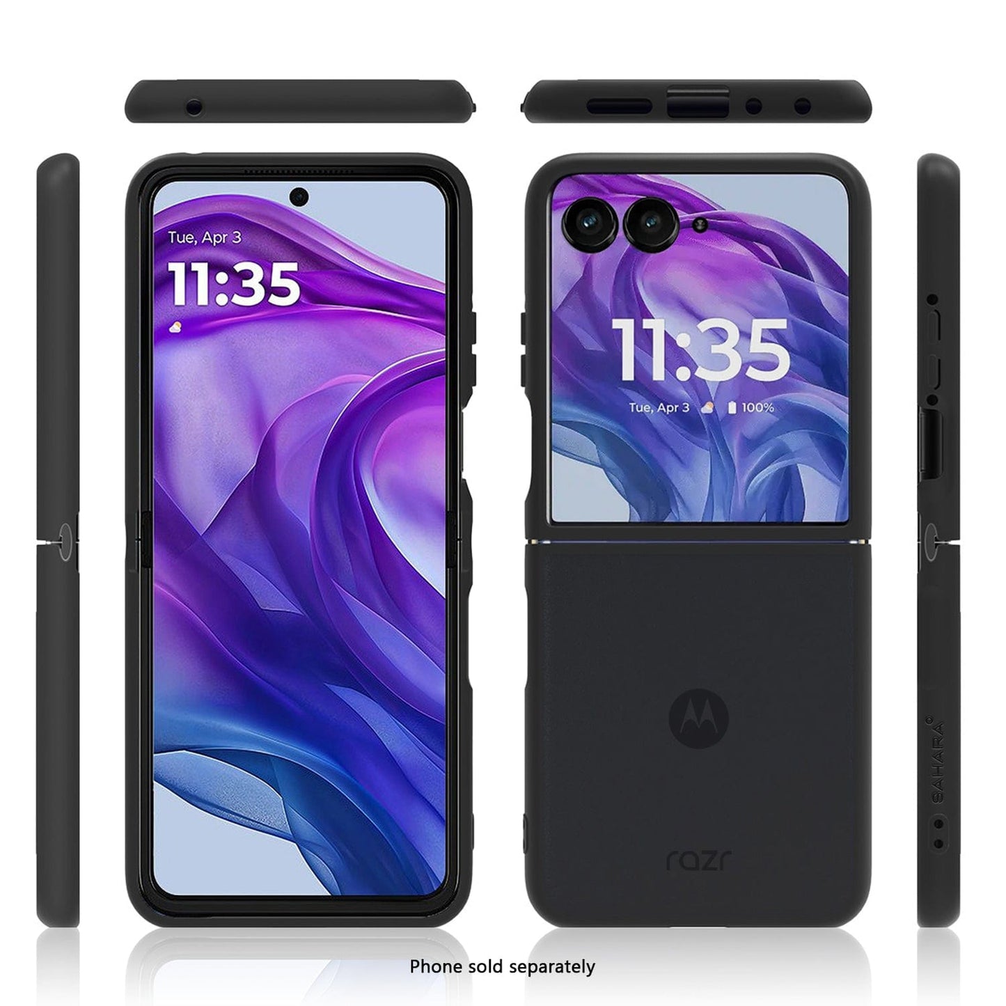 Motorola Razr+ (2025) Frosted Clear Semi-Transparent Back Cover - Closed-Button Design | Venture Series