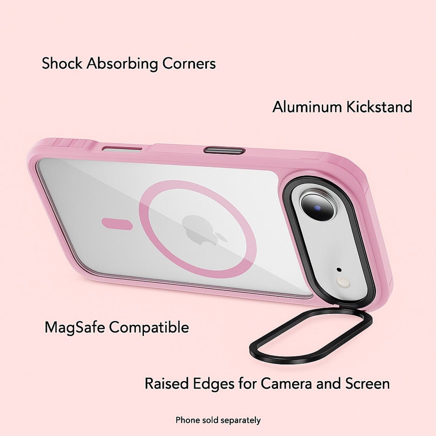 iPhone Air Clear Back Case - Durable, Kickstand, MagSafe | Raider ArmorPro Series
