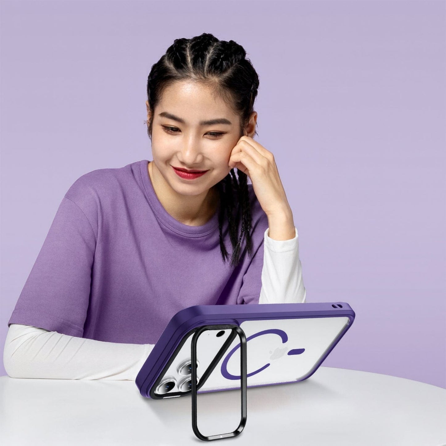 iPhone 17 Pro Max Kickstand Case - Clear Durable Back with Shockproof Edges Magsafe Compatible | Raider ArmorPro Series