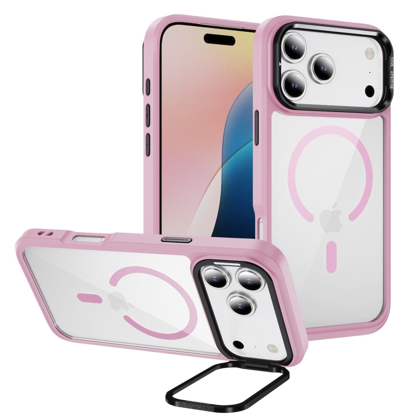 iPhone 17 Pro Max Kickstand Case - Clear Durable Back with Shockproof Edges Magsafe Compatible | Raider ArmorPro Series