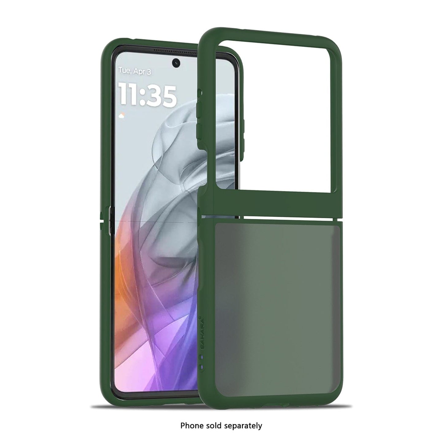 Motorola Razr (2025) Frosted Clear Semi-Transparent Back Cover - Closed-Button Design | Venture Series