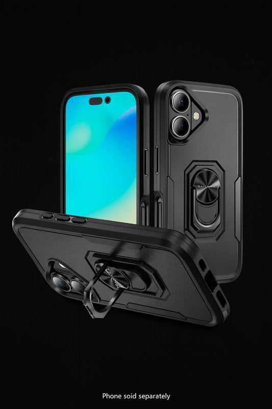iPhone 17 Heavy Duty Case with Kickstand - Military Grade Protection, Anti-Slip Grip | Raider Series