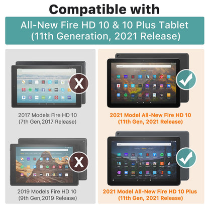 Venture Series Tri-Fold Folio Case - Amazon Fire HD 10