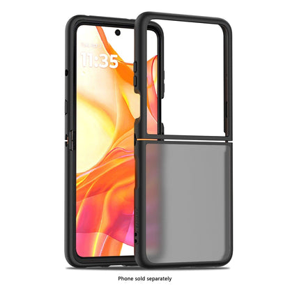Motorola Razr Ultra (2025) Frosted Clear Semi-Transparent Back Cover - Closed-Button Design | Venture Series
