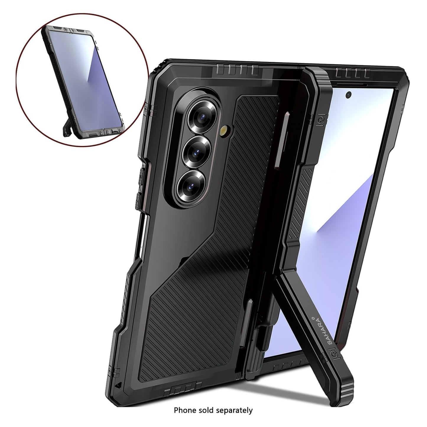 Samsung Galaxy Z Fold7 Case – Heavy-Duty Kickstand with Screen Protector | Raider Series