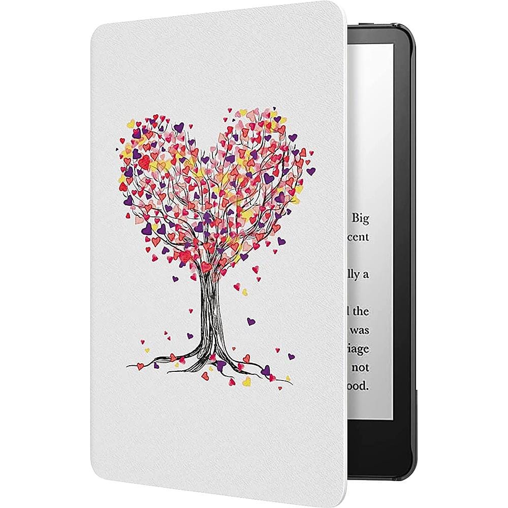 Heart Tree Design Folio Case - Amazon Kindle Paperwhite and Kindle Colorsoft