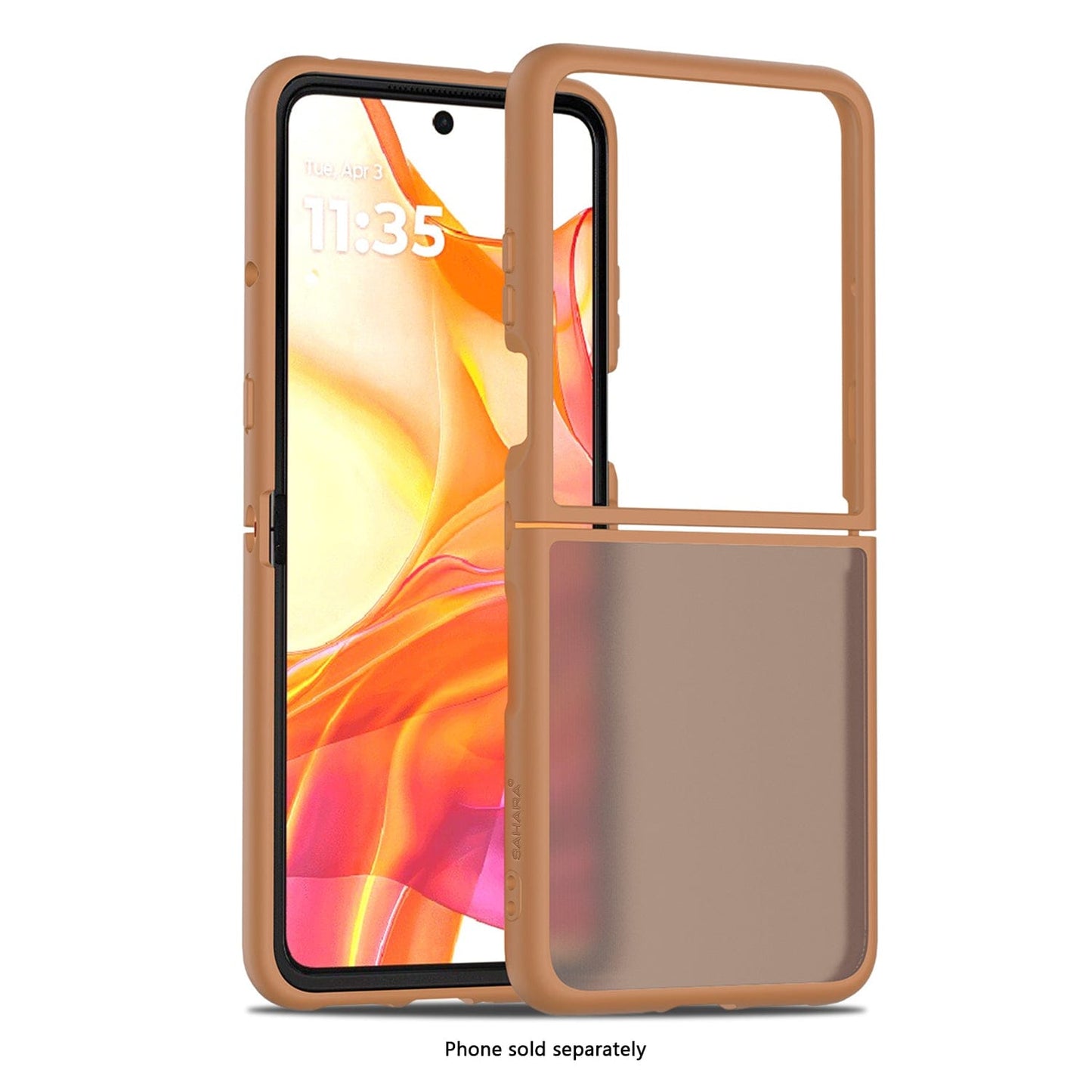 Motorola Razr Ultra (2025) Frosted Clear Semi-Transparent Back Cover - Closed-Button Design | Venture Series