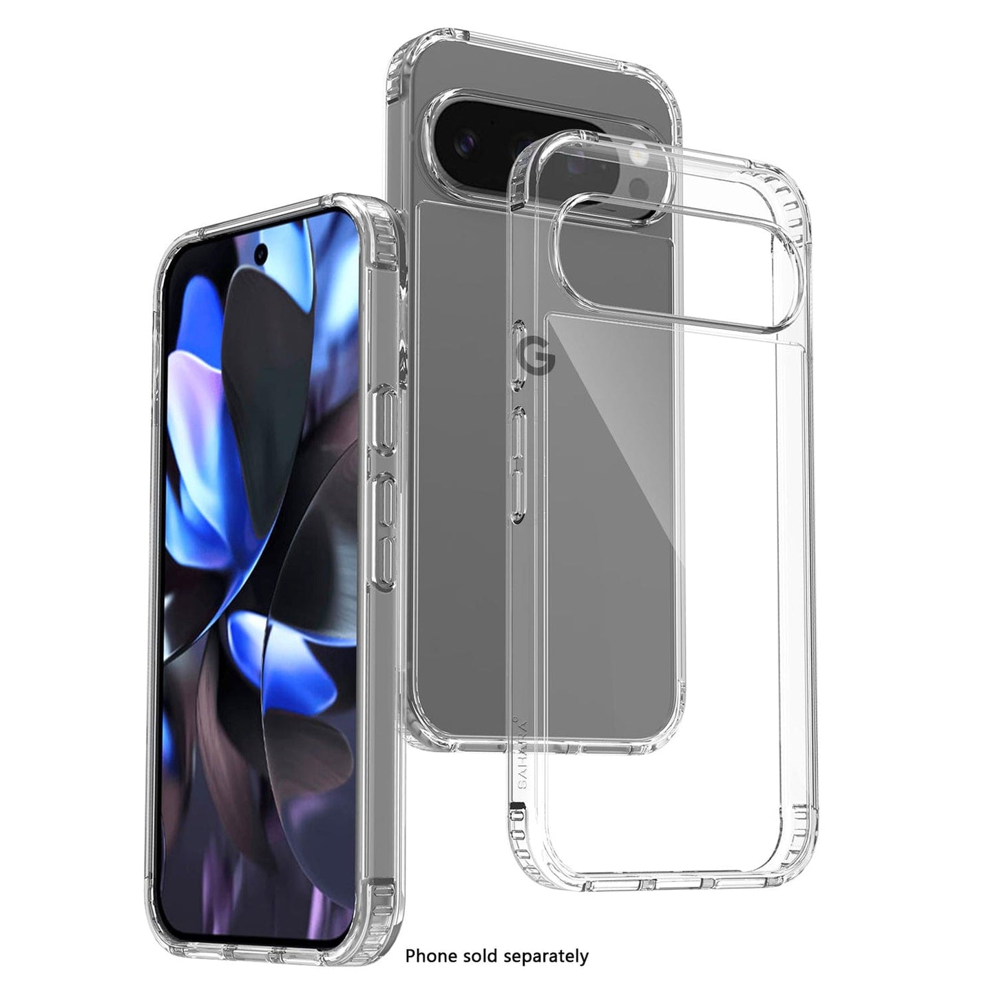 Google Pixel 10 Pro XL Clear Case – Slim Anti-Slip Grip | Venture Series