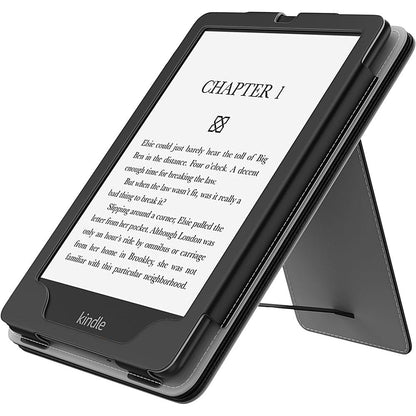 Indy Series Black Vegan Leather Folio Case - Amazon Kindle Paperwhite