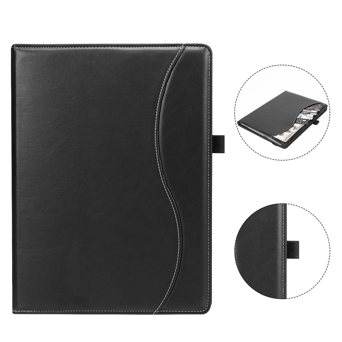 Venture Series Business Folio Case with side pocket - Microsoft Surface Pro 9 and Pro 10
