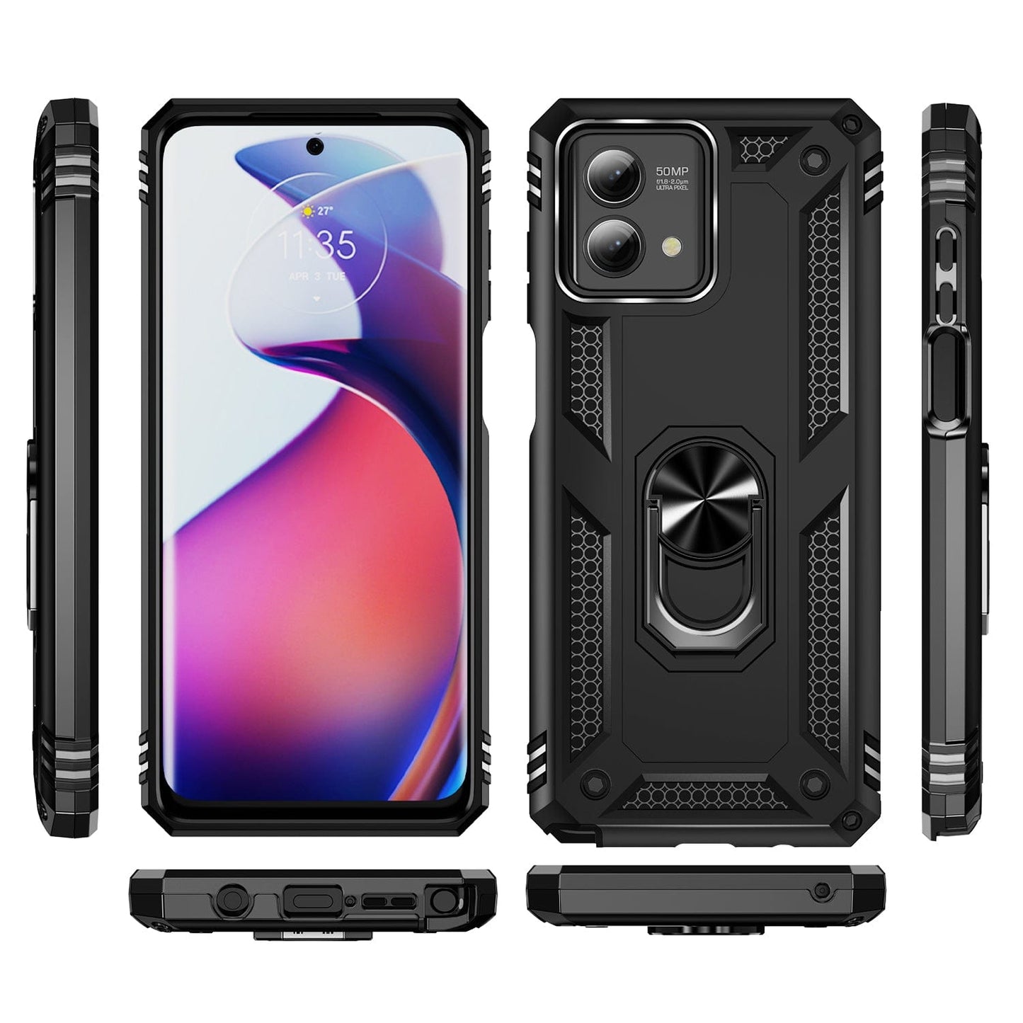 Raider Series Heavy Duty Kickstand Case - Motorola G Stylus 5G