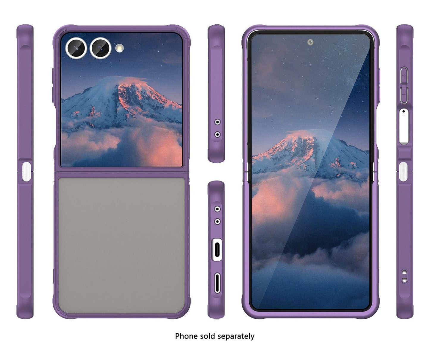 Samsung Galaxy Z Flip7 Semi Transparent Case - Anti-Slip Grip, Slim Design | Venture Series