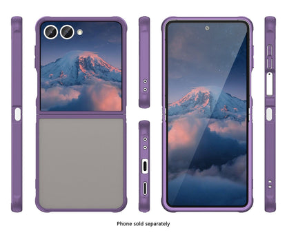 Samsung Galaxy Z Flip7 Semi Transparent Case - Anti-Slip Grip, Slim Design | Venture Series