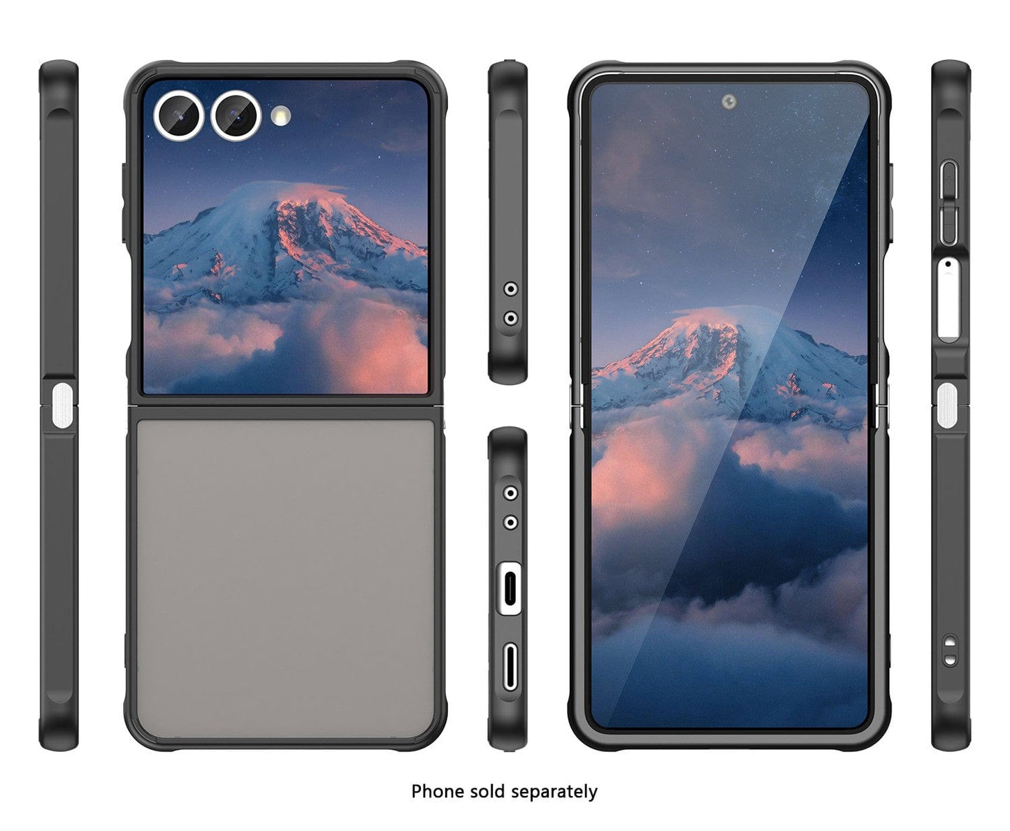 Samsung Galaxy Z Flip7 Semi Transparent Case - Anti-Slip Grip, Slim Design | Venture Series