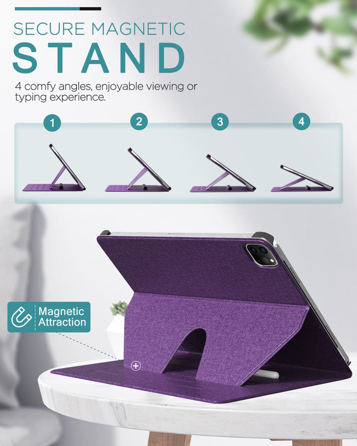 Indy Series Folio Kickstand Case - iPad Pro 11" (3rd/4th Gen) & iPad Air 11-inch M2 & M3 (2024)